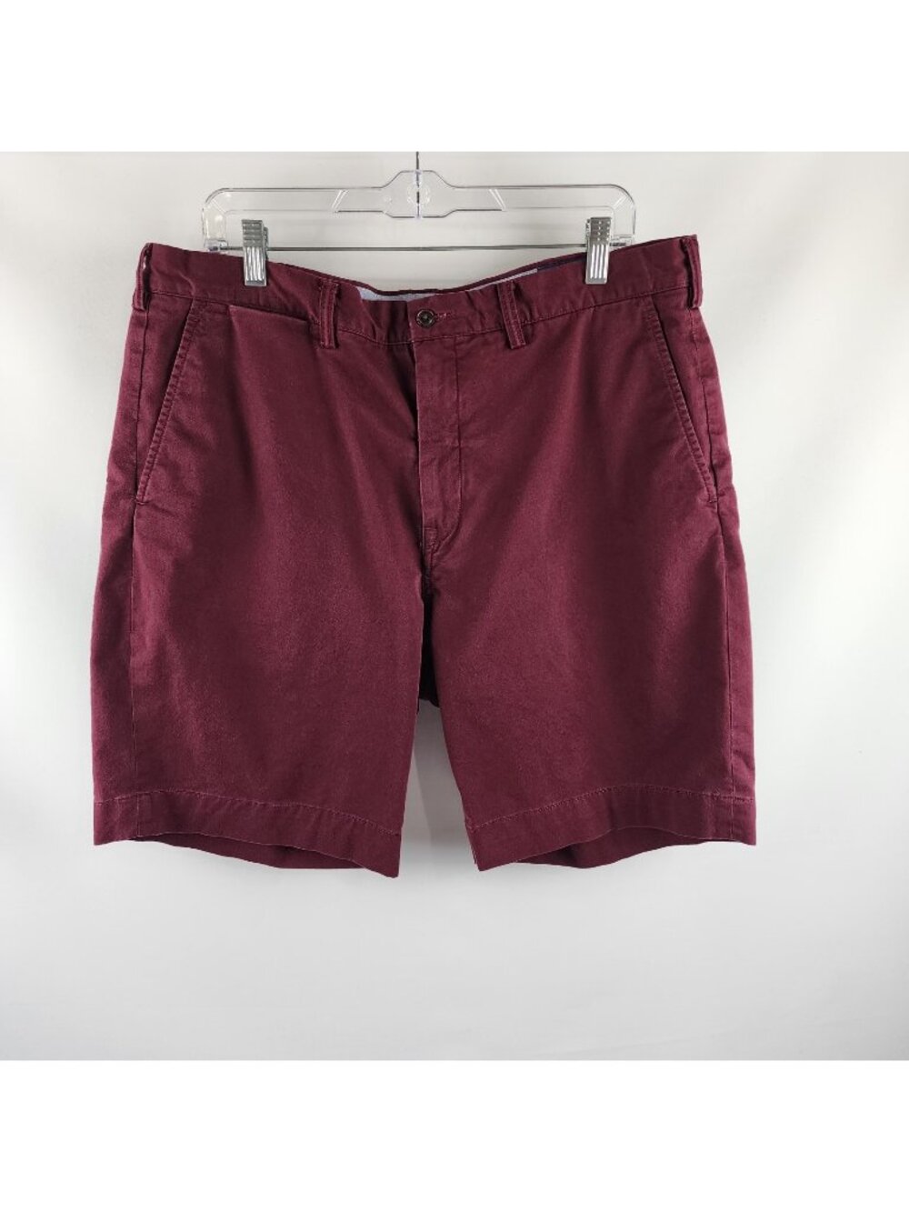 Polo Ralph Lauren Shorts Men 36 Burgundy The Polo Chino Shorts (36x8)